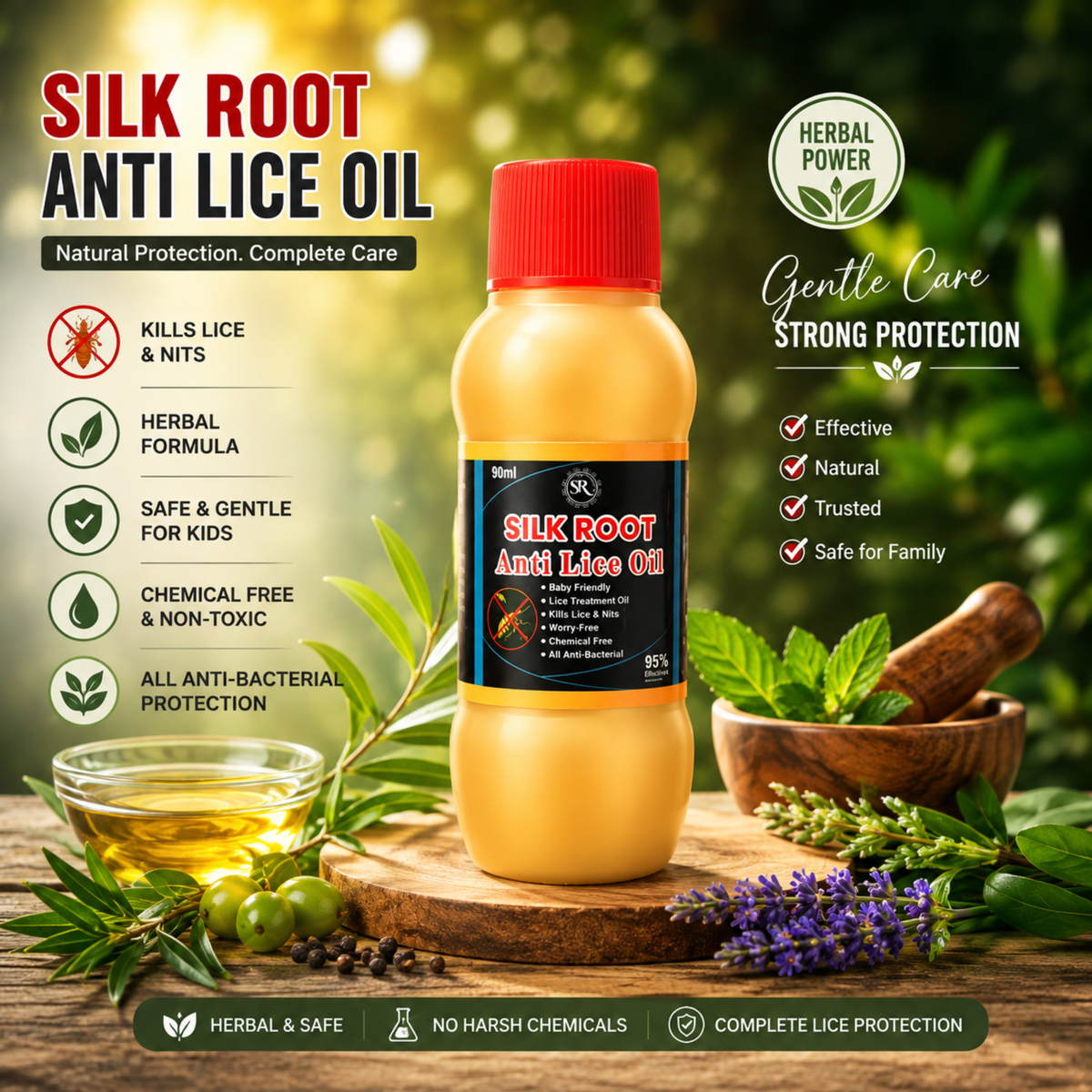 Silk Root Anti Lice Oil