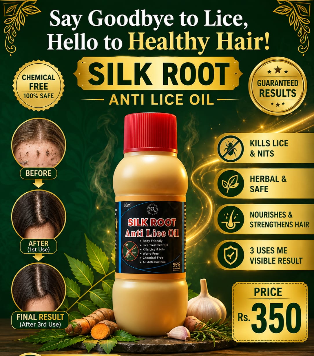 Silk Root Anti Lice Oil
