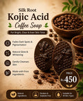 Silk Root Kojic Coffee Soap – Brightening & Deep Cleansing Beauty Bar