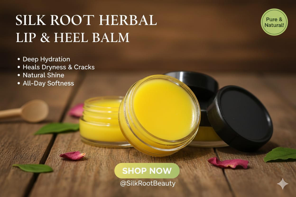 Silk Root Herbal Lip & Fill Balm – Hydrating & Plumping Lip Care