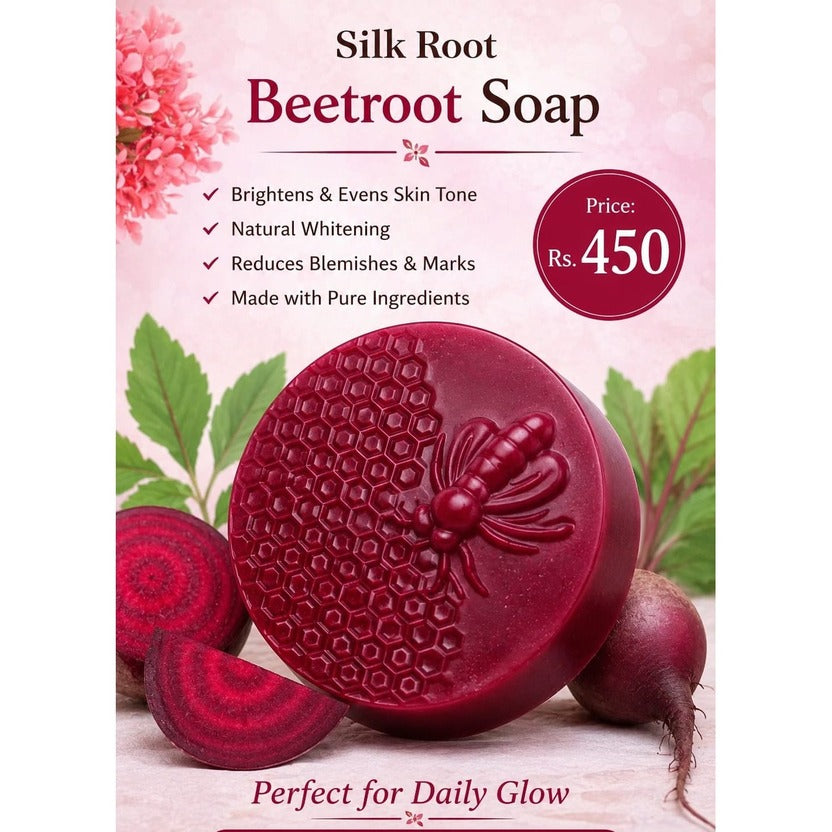 Silk Root Beetroot Soap – Brightening & Nourishing Beauty Bar